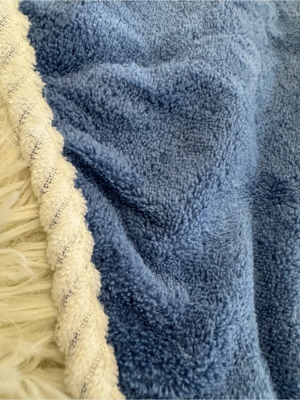 Plush Blue Hand Towel with Yellow Star Attachment